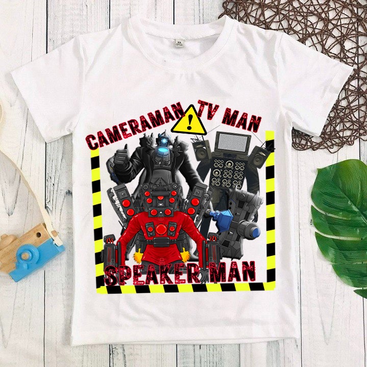 Áo Thun Speaker Man,TV Man, Cameraman, Bossman Titan Skibidi Toilet