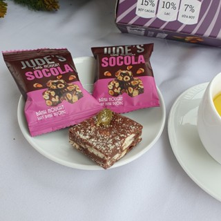 KẸO NOUGAT NGÀN LỚP SOCOLA HẠNH NHÂN - BÁNH HẠNH PHÚC - KẸO SỮA HẠT DINH DƯỠNG