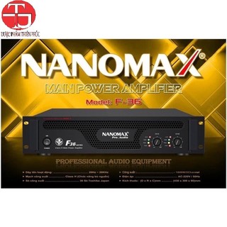 Cục đẩy cao cấp nanomax f-36, 36 sò japan, cs 3600w mạch class h - hàng chính hãng - công ty thiên phúc