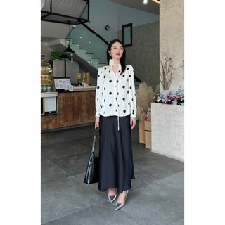 Chân váy lụa dài