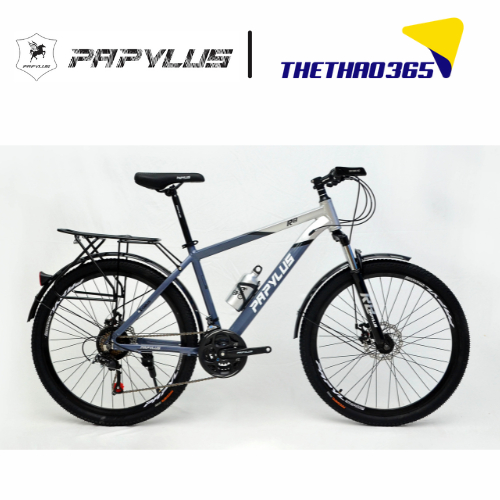 Xe đạp địa hình PAPYLUS R8, không nhôm cực nhẹ, bánh 26, 21 tốc độ