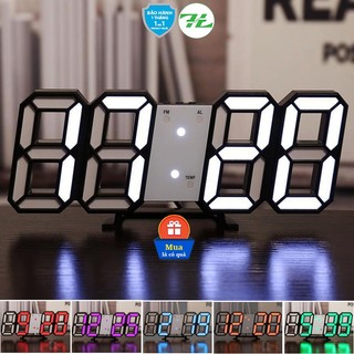 Đồng hồ treo tường, để bàn thông minh ⏳ smart clock phong cách hàn quốc led 3d - highlight store