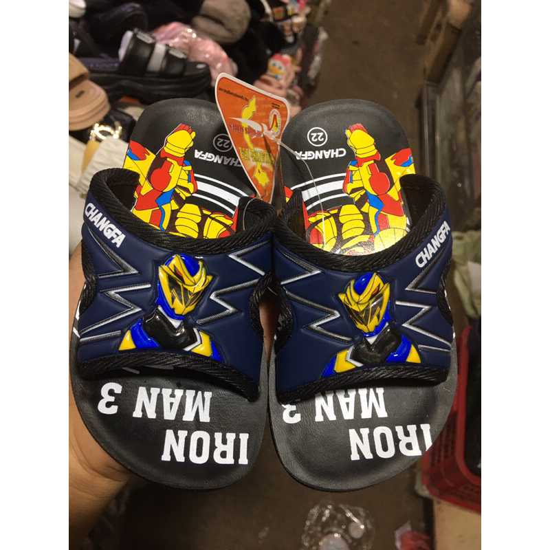 CHANGFA | Dép bé trai , siêu nhân người sắt, cho bé từ 2 đến 12 tuổi