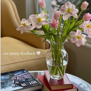 Bình hoa / lọ hoa lục bình tròn dáng chum cổ loe cao cấp LB