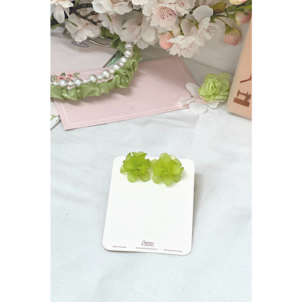 Sumire Store Hoa tai NK-120 chùm hoa nhỏ xanh lá