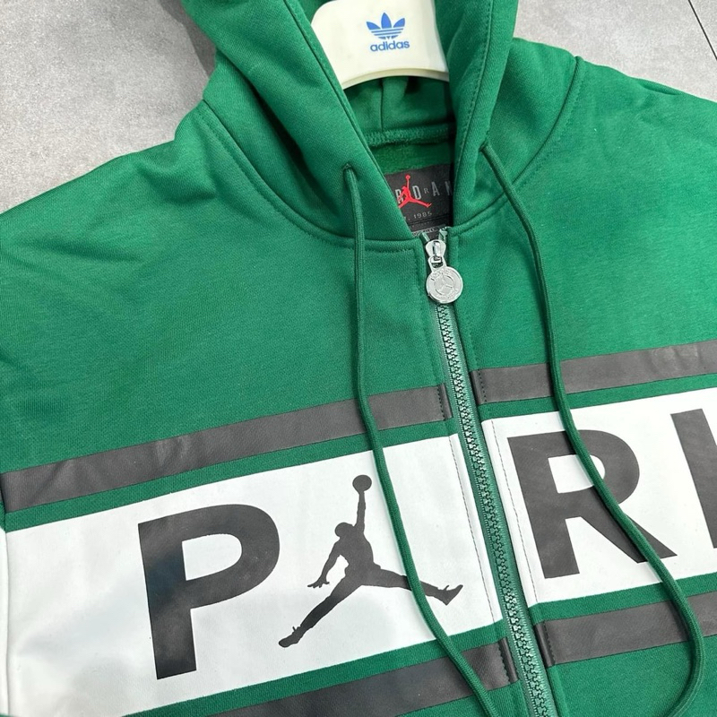 ✅New✅Bộ  Nỉ Jor.dan Pa.ris Phối Logo Ngực 2 Màu