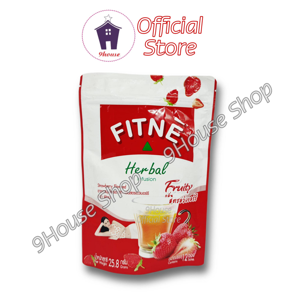 01 Gói Trà Thải Độc Detox Hương Dâu Fitnè Herbal Infusion Strawberry Flavoured Thái Lan