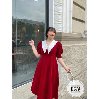 (Bigsize) Đầm nhung cổ sen nhọn dáng dài qua gối (55-90kg)