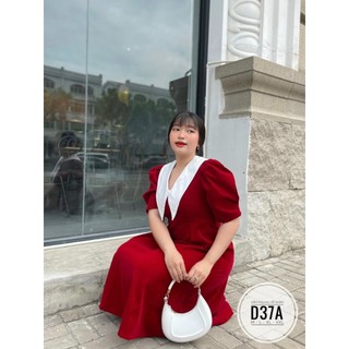 (Bigsize) Đầm nhung cổ sen nhọn dáng dài qua gối (55-90kg)