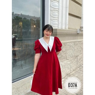 (Bigsize) Đầm nhung cổ sen nhọn dáng dài qua gối (55-90kg)