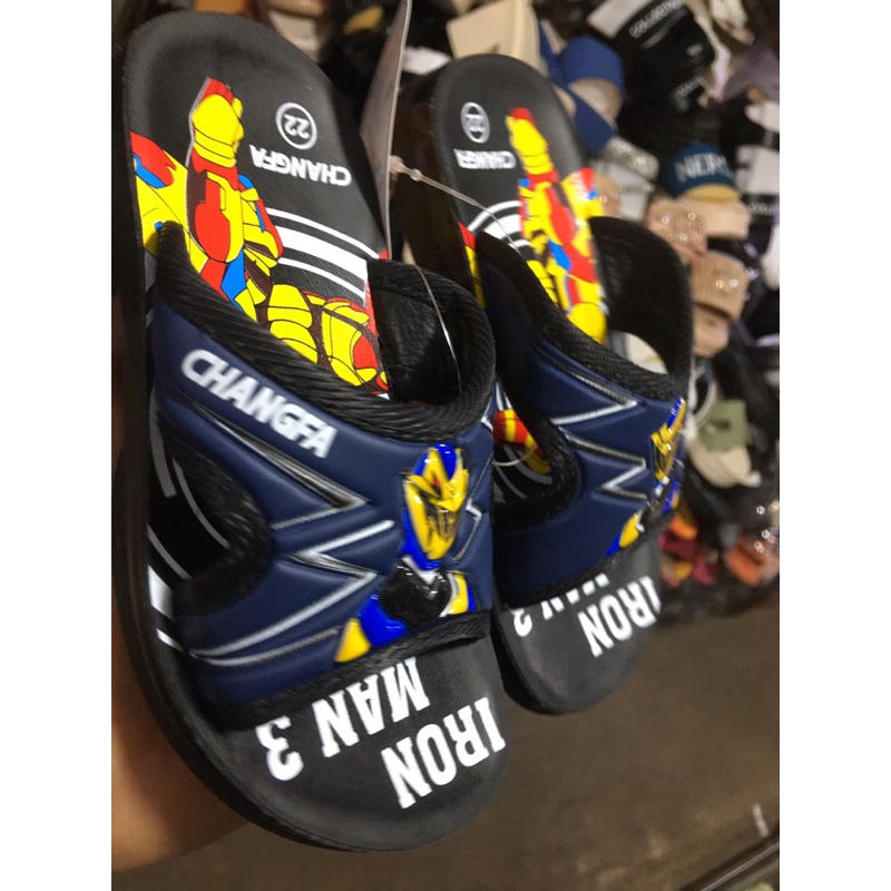 CHANGFA | Dép bé trai , siêu nhân người sắt, cho bé từ 2 đến 12 tuổi