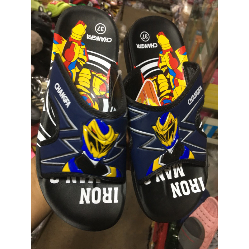 CHANGFA | Dép bé trai , siêu nhân người sắt, cho bé từ 2 đến 12 tuổi