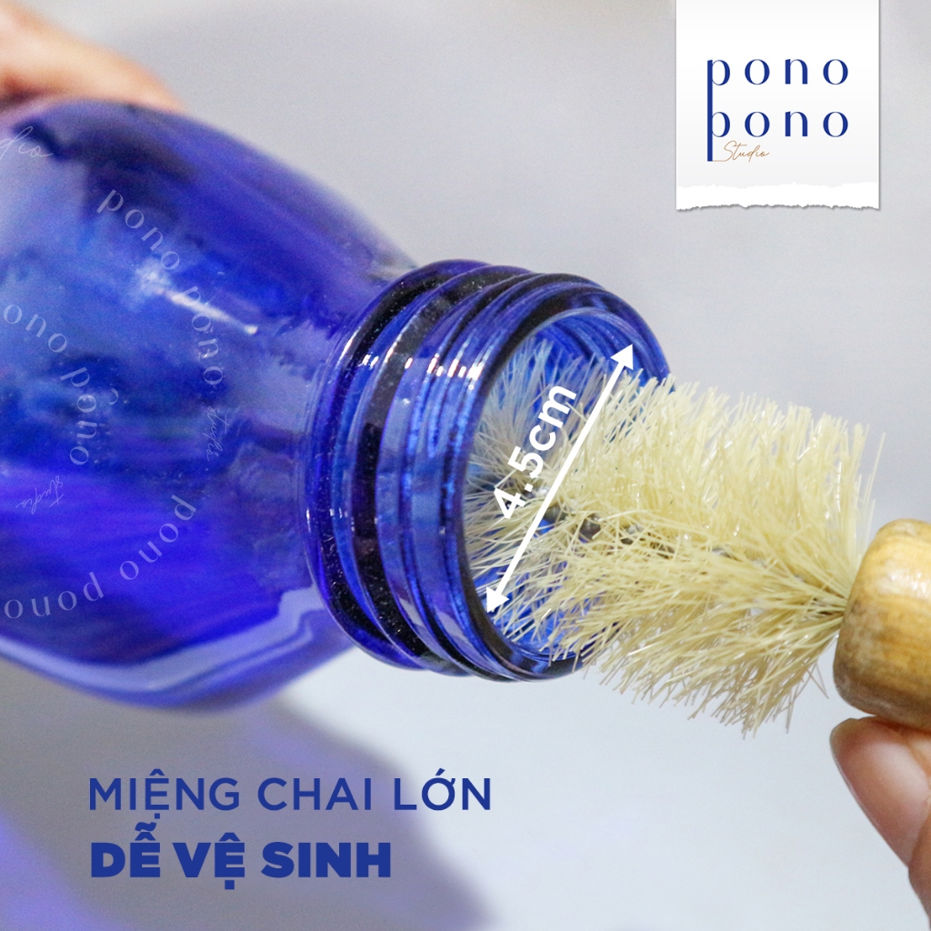 Chai Thủy Tinh Xanh Dương 1 Lít -  Thái Dương Lam Thủy 1000ml