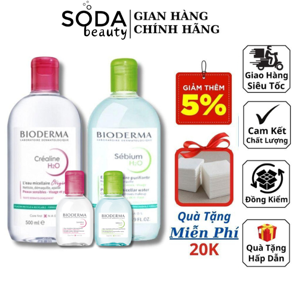 Nước Tẩy Trang Bioderma 500ML Của Pháp Có Bill Chính Hãng