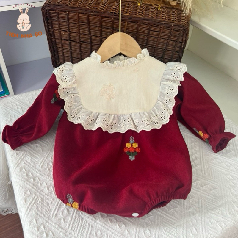 Bodysuit thu đông cho bé kiểu dáng kiểu tư điệu đà Tiệm Nhà Bơ