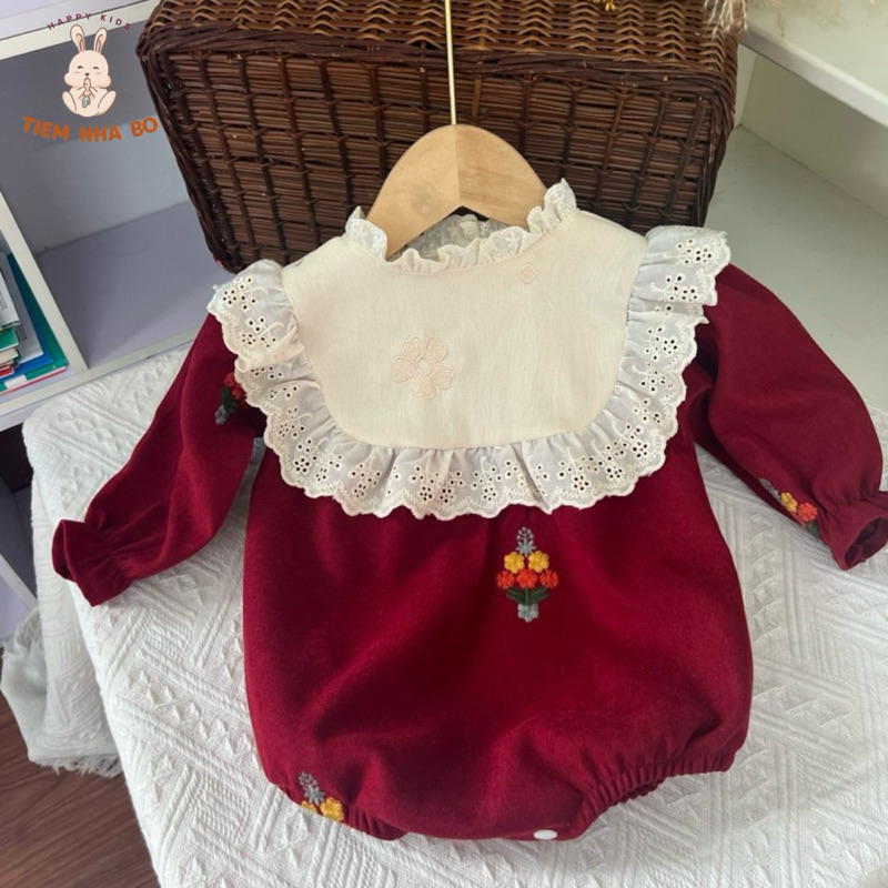 Bodysuit thu đông cho bé kiểu dáng kiểu tư điệu đà Tiệm Nhà Bơ