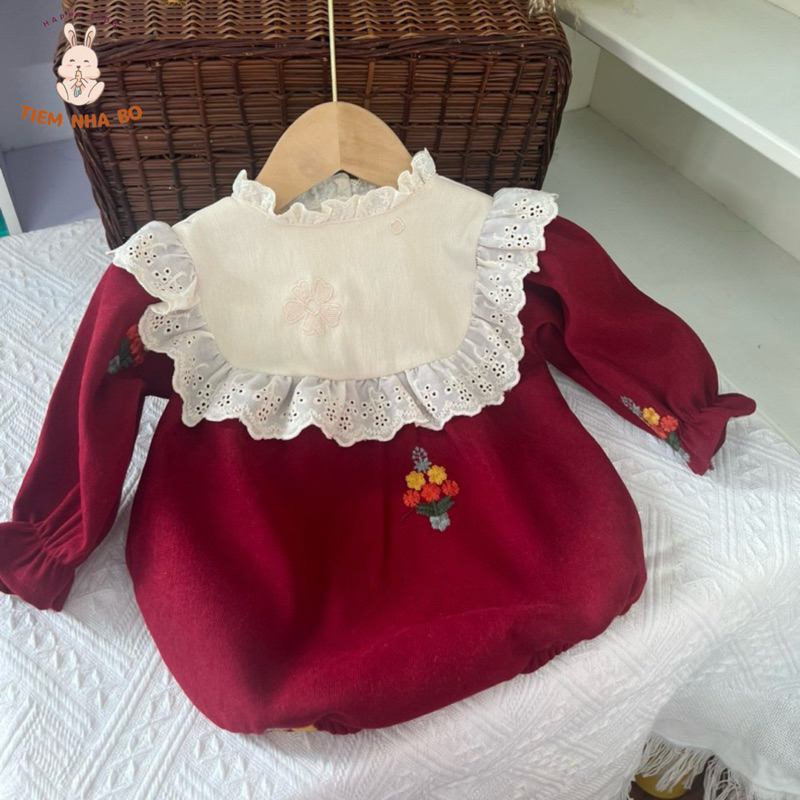 Bodysuit thu đông cho bé kiểu dáng kiểu tư điệu đà Tiệm Nhà Bơ