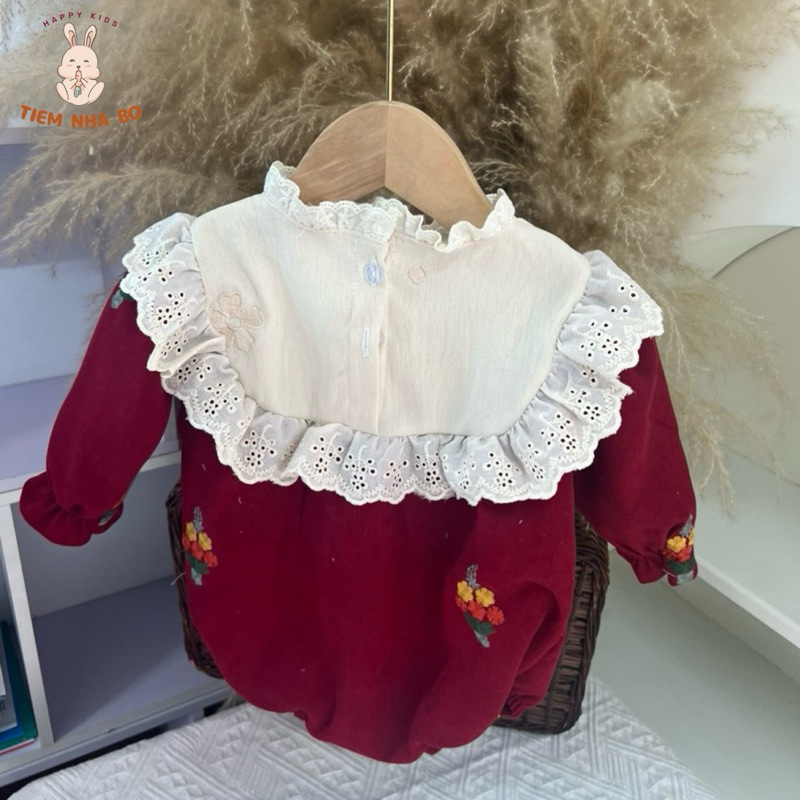 Bodysuit thu đông cho bé kiểu dáng kiểu tư điệu đà Tiệm Nhà Bơ