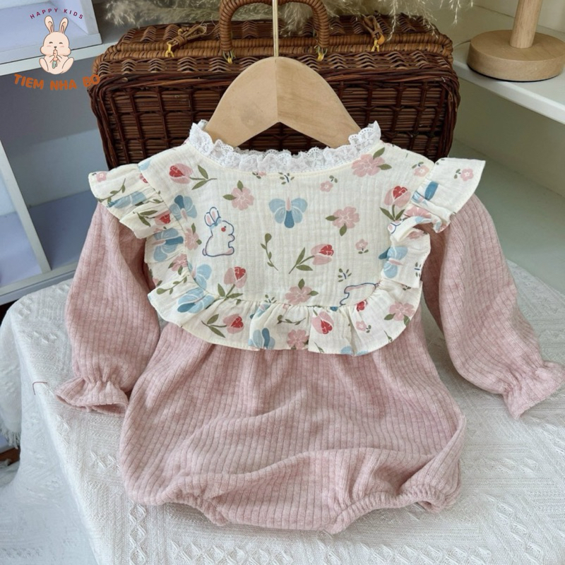 Bodysuit thu đông cho bé kiểu dáng kiểu tư điệu đà Tiệm Nhà Bơ