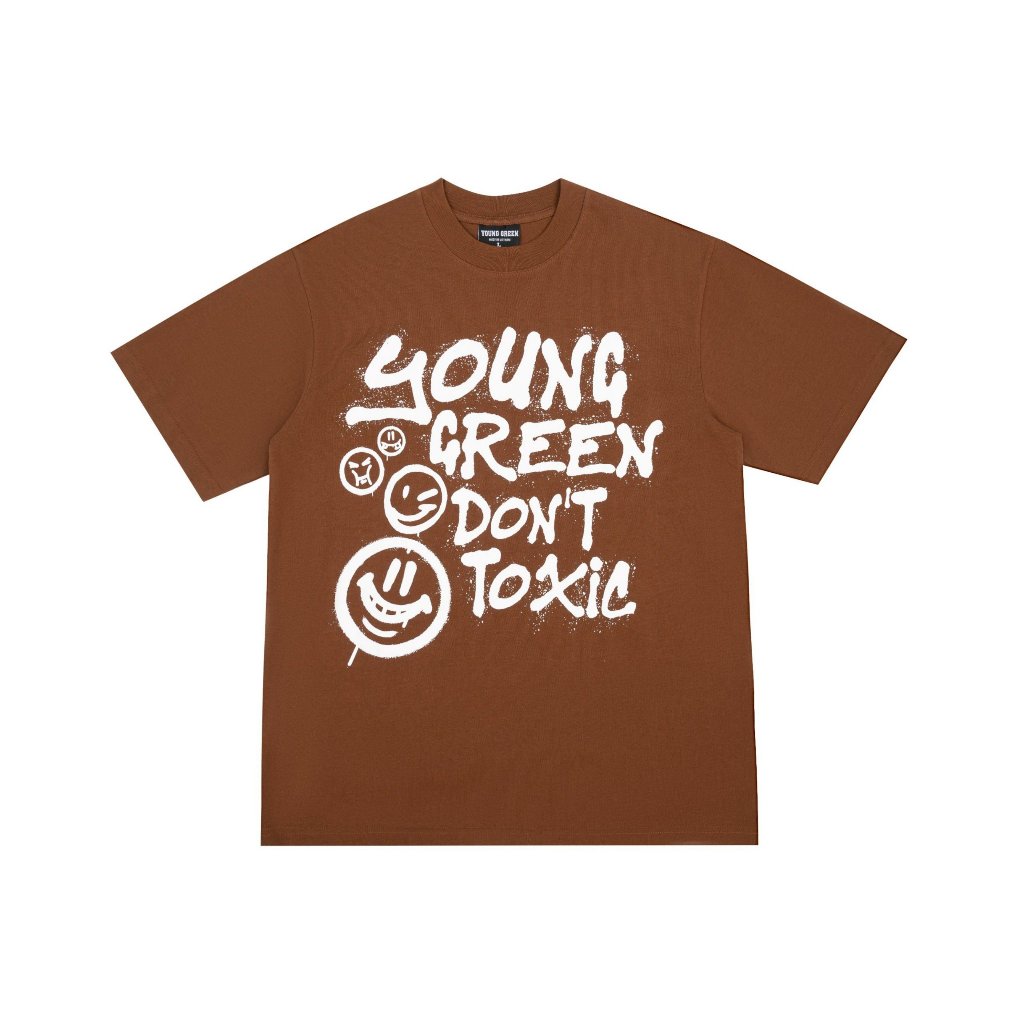Áo Thun Young Green Don't Toxic - Chất liệu 100% thun cotton vải 250gsm