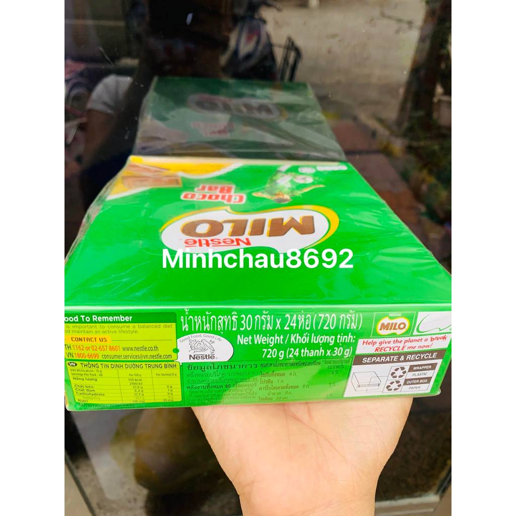 Milo Choco bar 30 gr - kẹo socola milo thanh