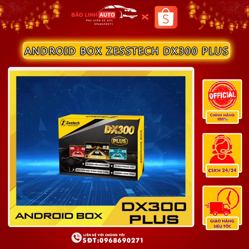 Android Box Zestech Dx300 Plus Dành Cho Ô Tô Phiên Bản Mới Nhất 2024