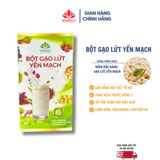 Bột Gạo Lứt Yến Mạch Yến Beauty, Bột Mầm Đậu Nành tăng vòng 1, giảm cân 500gam | Linh Spa