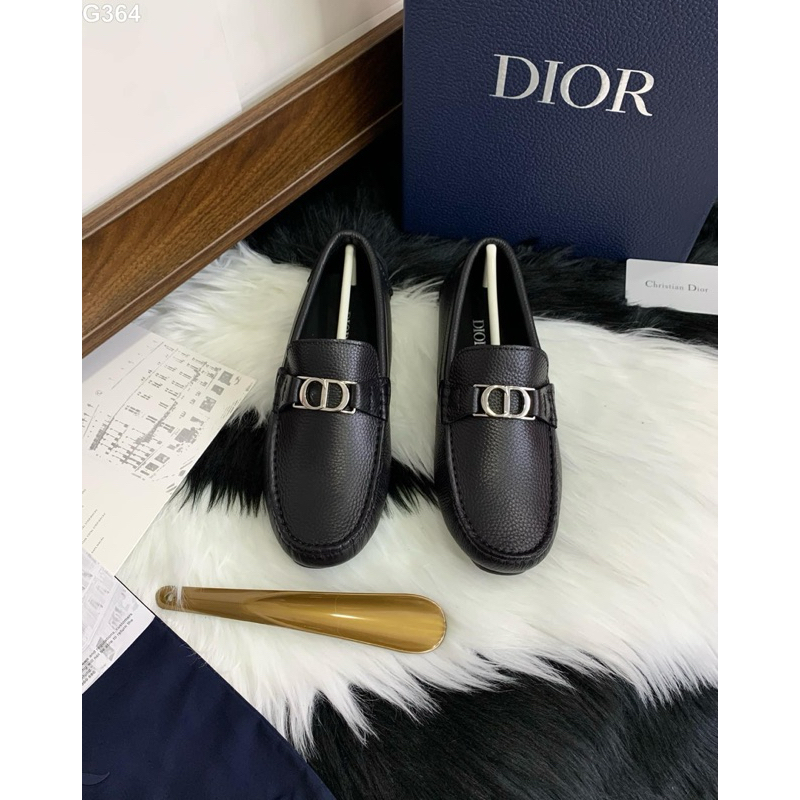 ✅New✅Giày Moca - Giày Lười Di0R Đen CD Cao Cấp