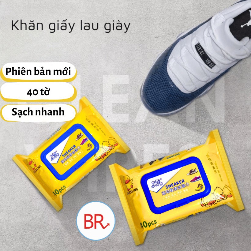 Gói 40 Khăn Ướt Lau Giày DUCKLING SNEAKER