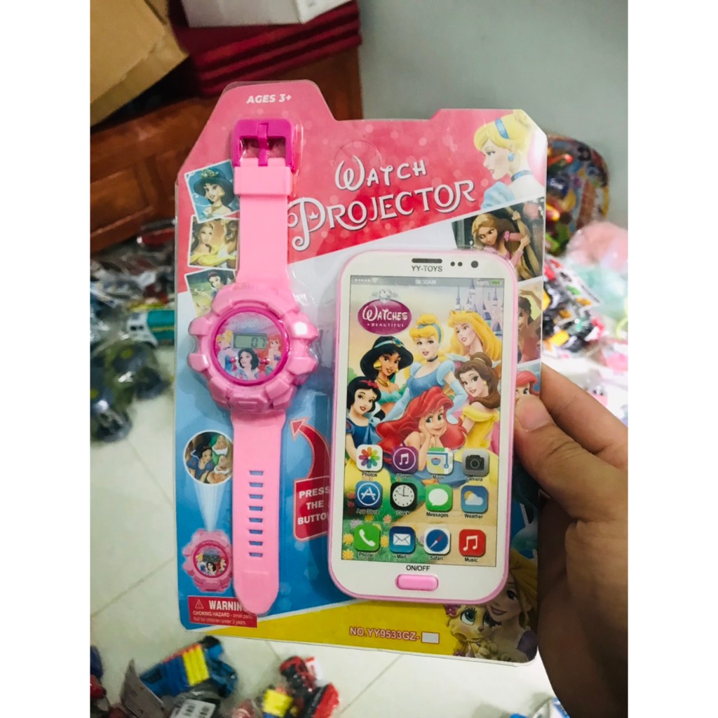 Đồ chơi Điện thoại kèm đồng hồ cho bé, Điện thoại phát nhạc
