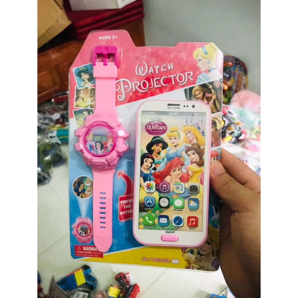 Đồ chơi Điện thoại kèm đồng hồ cho bé, Điện thoại phát nhạc