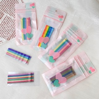 🍀Kẹp Tóc 💕Freeship💕 Kẹp Tăm Cầu Vồng Nhiều Màu Sắc, Vỉ 10 Chiếc,Siêu Rẻ, Tiết Kiệm Tiện Lợi🍀Clovershop68🍀