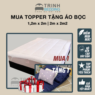 (TẶNG VỎ BỌC TOPPER) TOPPER COTTON MICRO NỆM BÔNG NẰM SIÊU ÊM Dày 9cm