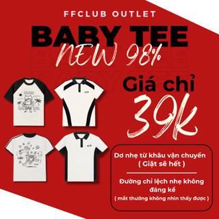 Áo thun baby tee, oversize ffclub mix 1