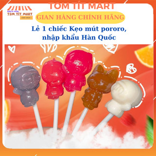 Lẻ 1 chiếc kẹo mút Pororo hương vị trái cây, nhập khẩu Hàn Quốc