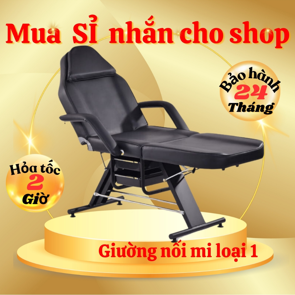 Giường nối mi,giường phun xăm gấp gọn, giường phun xăm thẩm mỹ chuyên dùng phun xăm trong spa, thẩm mỹ viện