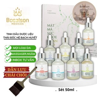 Tinh dầu Bosalson sét 8 chai 50 ML dùng massage,tắm ngâm thải độc chiết xuất thảo mộc
