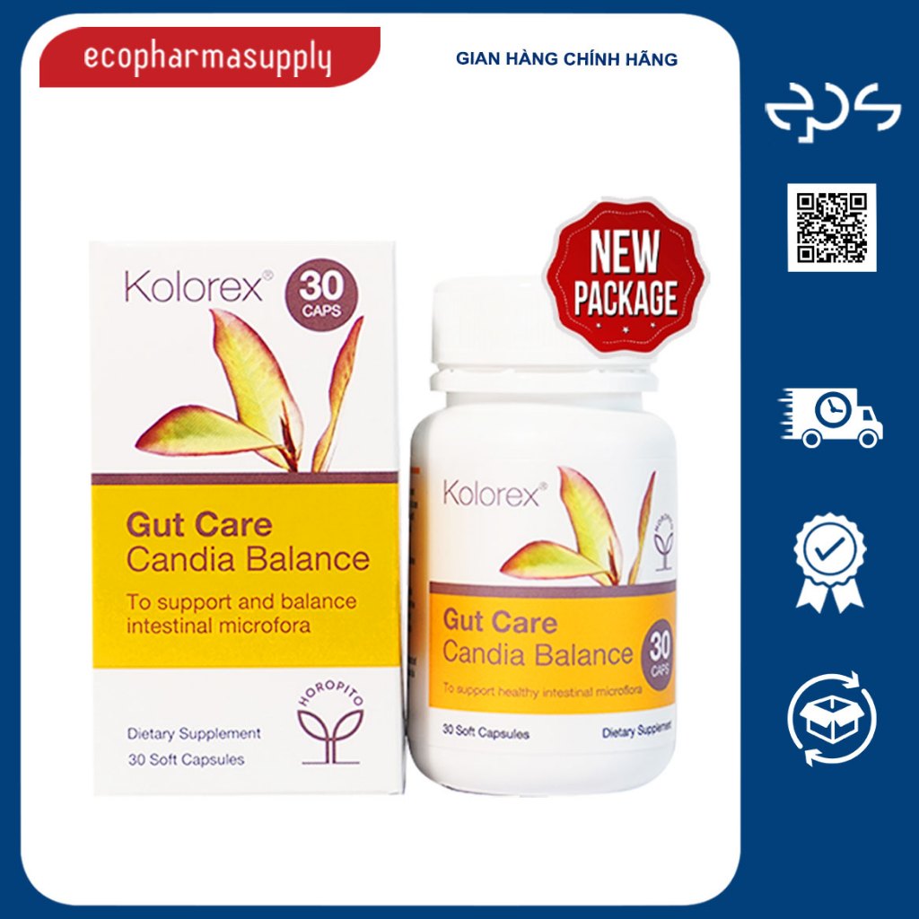 Viên Uống Nấm Candida Kolorex Candida Balance (30 viên)
