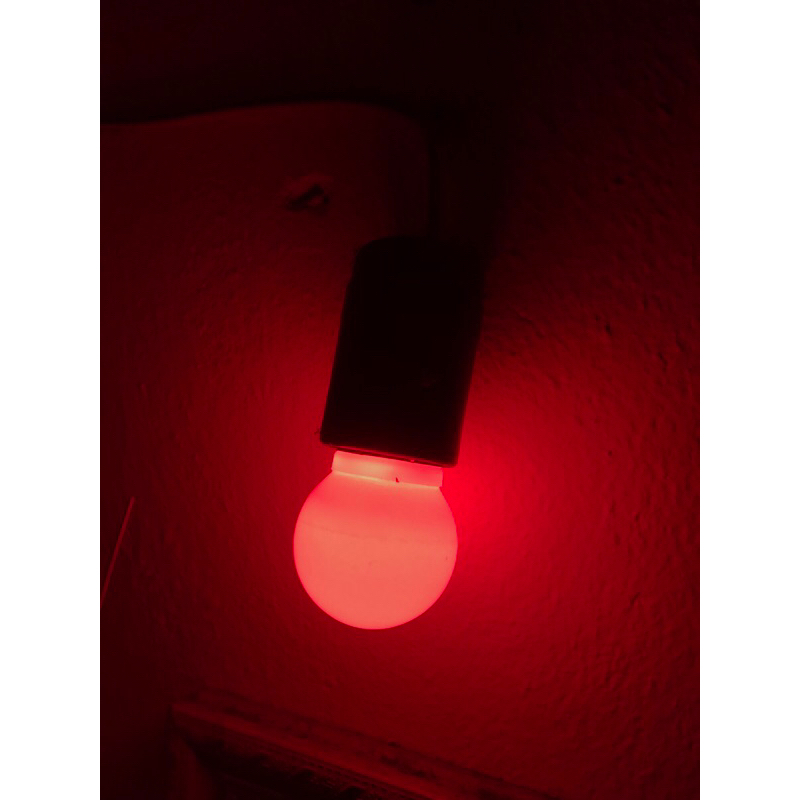 Bóng đèn led tròn đỏ Hòa Thái