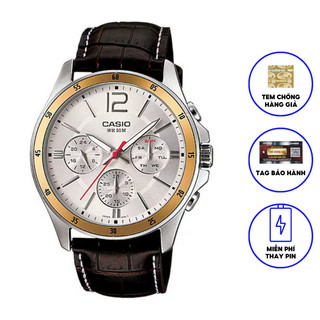 Đồng hồ nam casio dây da mtp-1374l-7avdf chính hãng