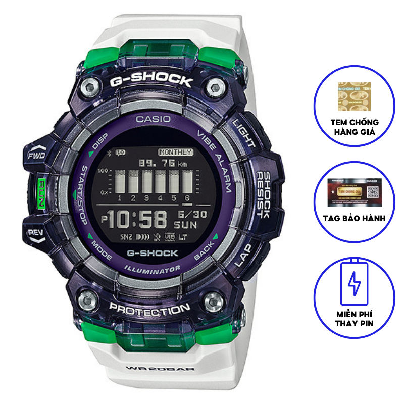 Đồng Hồ Casio Nam Dây Nhựa GSHOCK GBD-100SM-1A7DR Chính Hãng