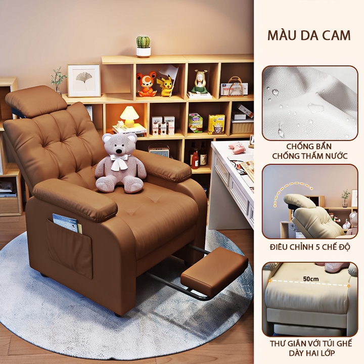 Sofa Ngả Phòng Khách, Ghế Xoay Văn Phòng Thư Giãn Có Bánh Xe Kết Hợp Ngả Lưng 2 Trong 1 Cao Cấp  Bền Đẹp Chịu Lực Tốt | BigBuy360 - bigbuy360.vn