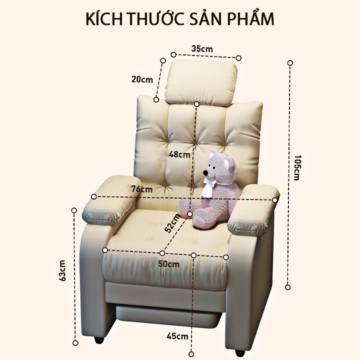 Sofa Ngả Phòng Khách, Ghế Xoay Văn Phòng Thư Giãn Có Bánh Xe Kết Hợp Ngả Lưng 2 Trong 1 Cao Cấp  Bền Đẹp Chịu Lực Tốt | BigBuy360 - bigbuy360.vn