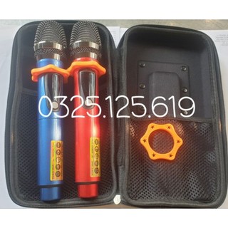 Hộp đựng micro, túi đựng micro, bao đựng micro kèm 2 chống lăn màu cam