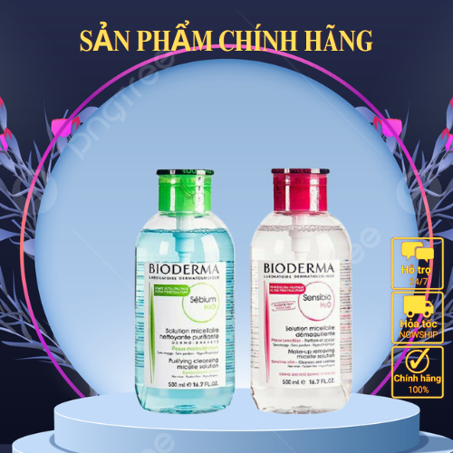 Nước Tẩy Trang Bioderma Chính Hãng Cho Da Dầu Mụn, Nhạy Cảm 500Ml - GTD Beauty
