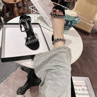 SANDAL CAO GÓT 2 QUAI XÍCH ĐÍNH ĐÁ 7 PHÂN