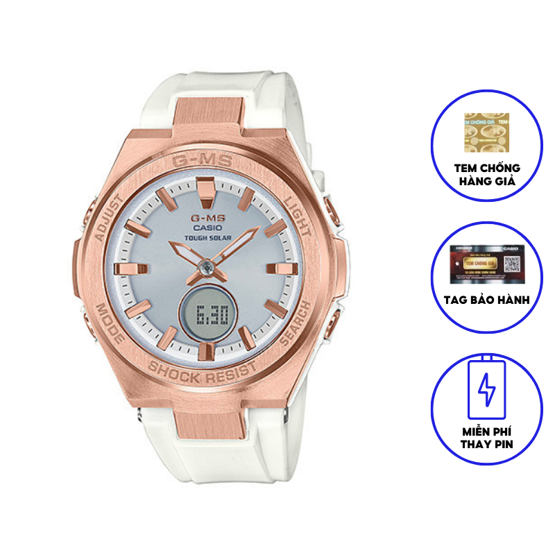 Đồng Hồ Nữ Casio Dây Nhựa BABYG MSG-S200G-7A Chính Hãng