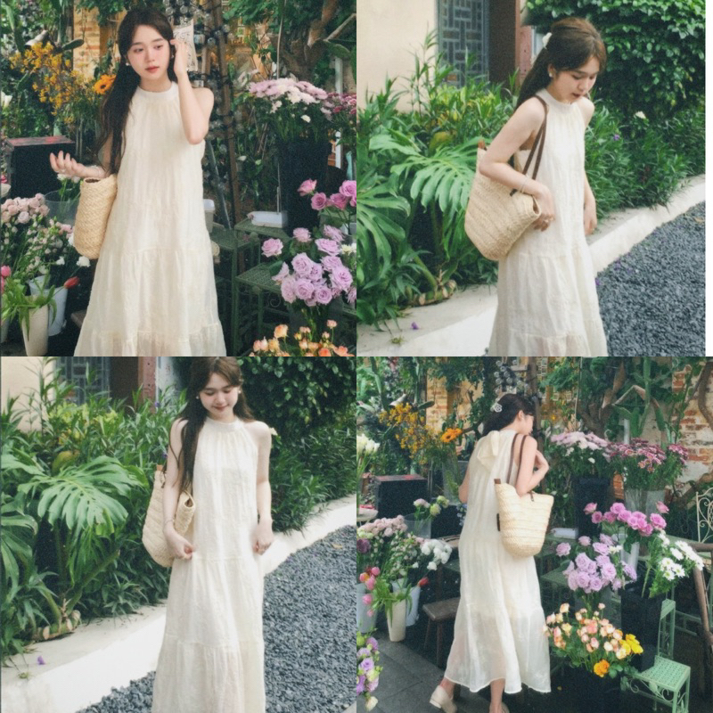 (ORDER TAOBAO) VÁY CỔ YẾM PHỐI NHẸ NHÀNG ĐƠN GIẢN ORDER TAOBAO V02_VCY01