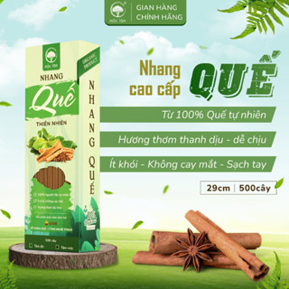 Nhang Quế Sạch Cao Cấp Mộc Lâm 29cm 500 cây, Nhang Ít Khói, Ít Tàn, Hương Thơm Thanh Dịu