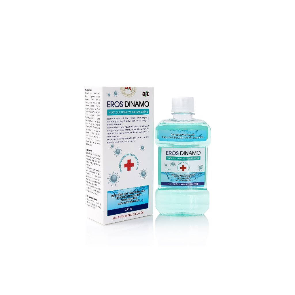 Nước Súc Miệng Giúp Hơi Thở Thơm Mát EROS DINAMO - Chai 250ml Khoaitayshop